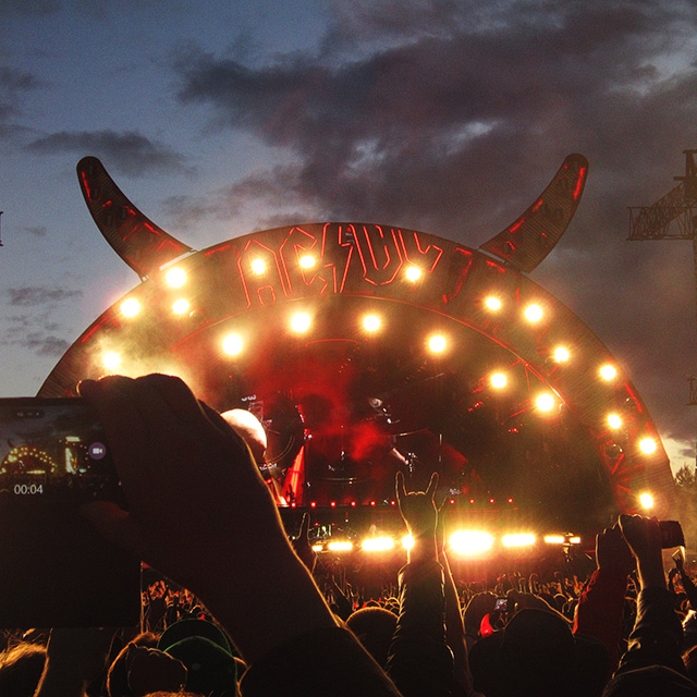 Концерт группы AC/DC. Хямеэнлинна, Финляндия, 2015 г.
